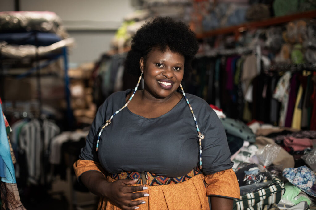 Balisa Nzululeka TCB Remake entrepreneur creating upcycled products in Langa Township