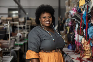 Balisa Nzululeka TCB Remake entrepreneur creating upcycled products in Langa Township